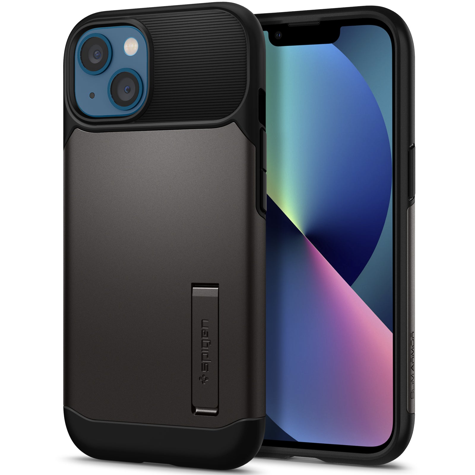 iPhone 13 mini ブラック + Spigen GLAS iPhone 13 mini ブラック + Spigen GLAS